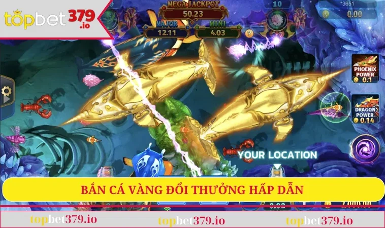 Bắn cá vàng đổi thưởng hấp dẫn