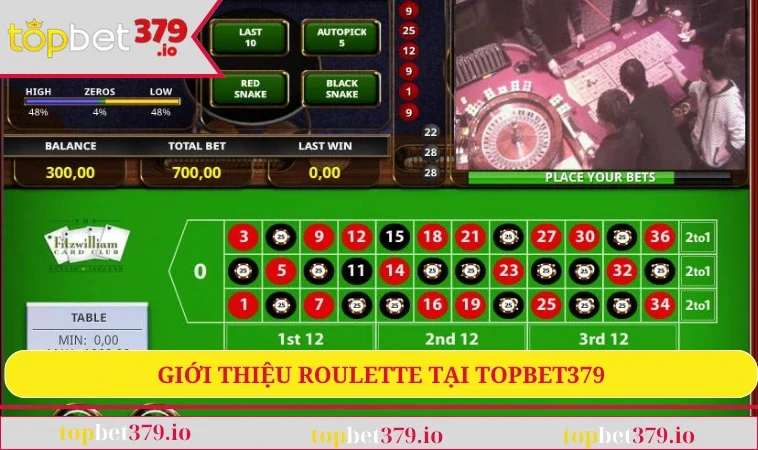 Giới thiệu roulette tại TOPBET379