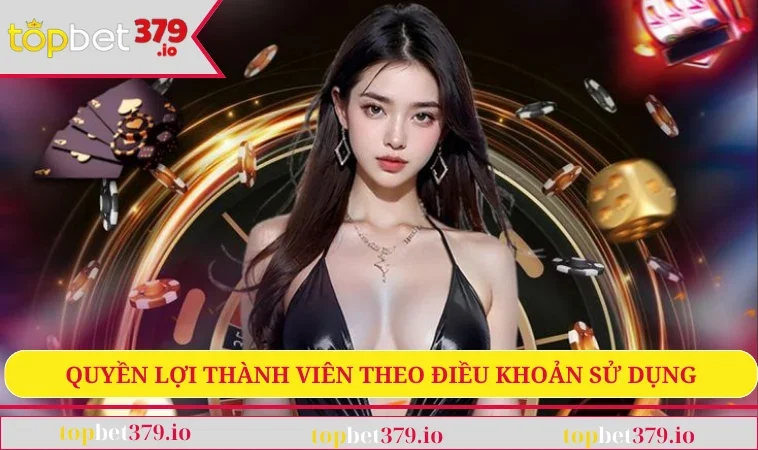 Quyền lợi thành viên theo điều khoản sử dụng TOPBET379